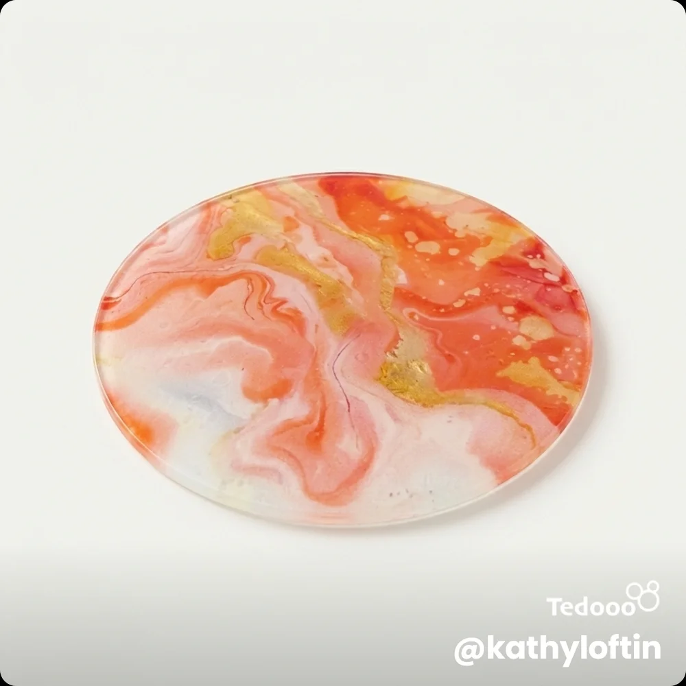 Marble Patterned Coaster
